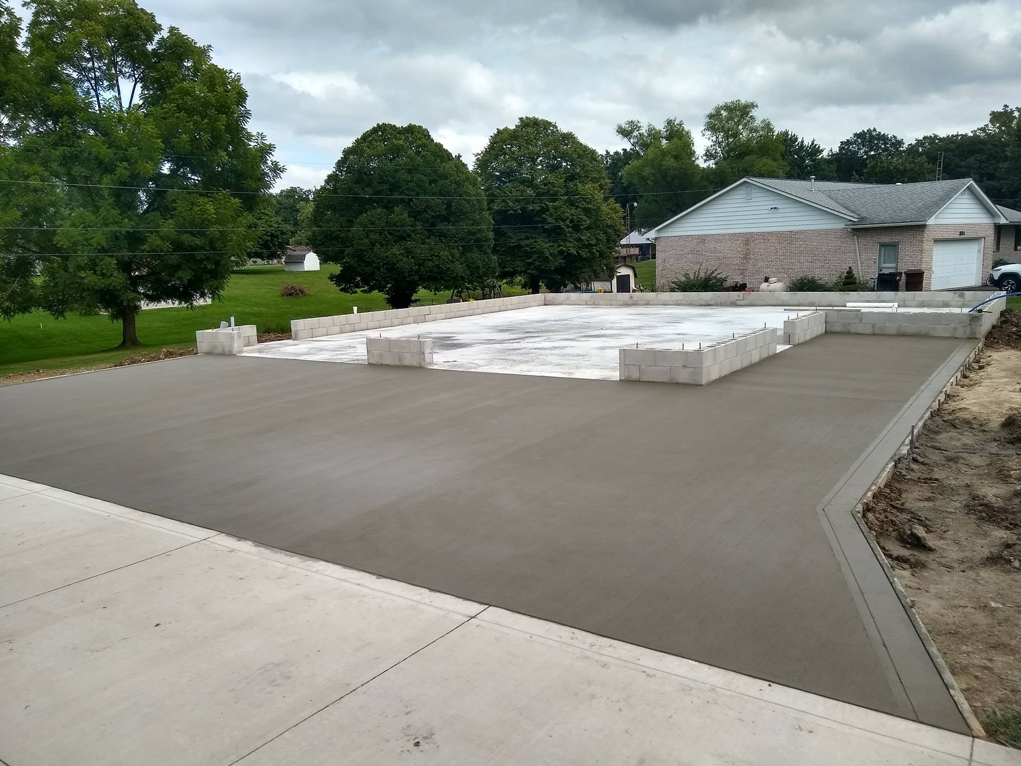 residential classic concrete pour