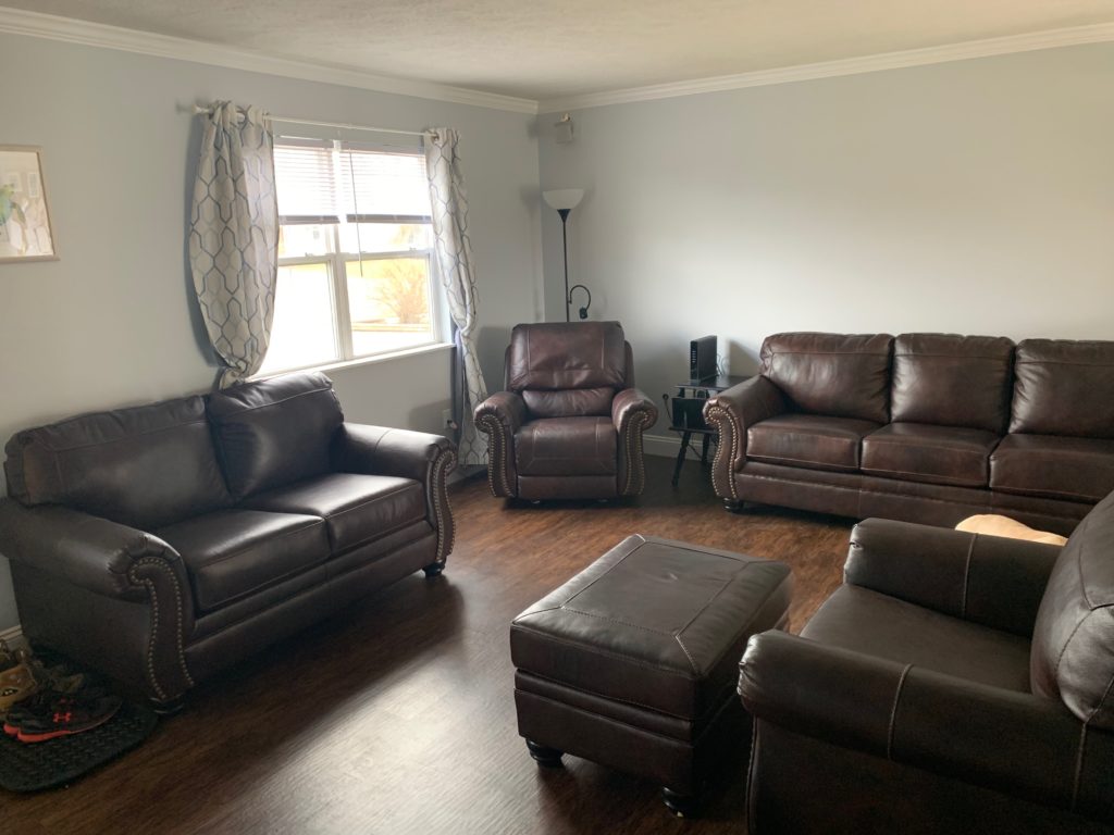 Professional remodeling contractors living room finished product