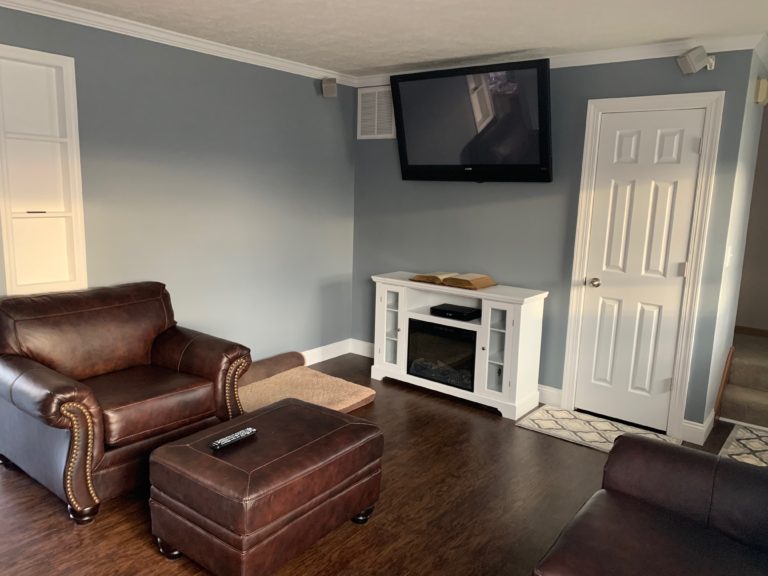 Professional remodeling contractors living room finished product