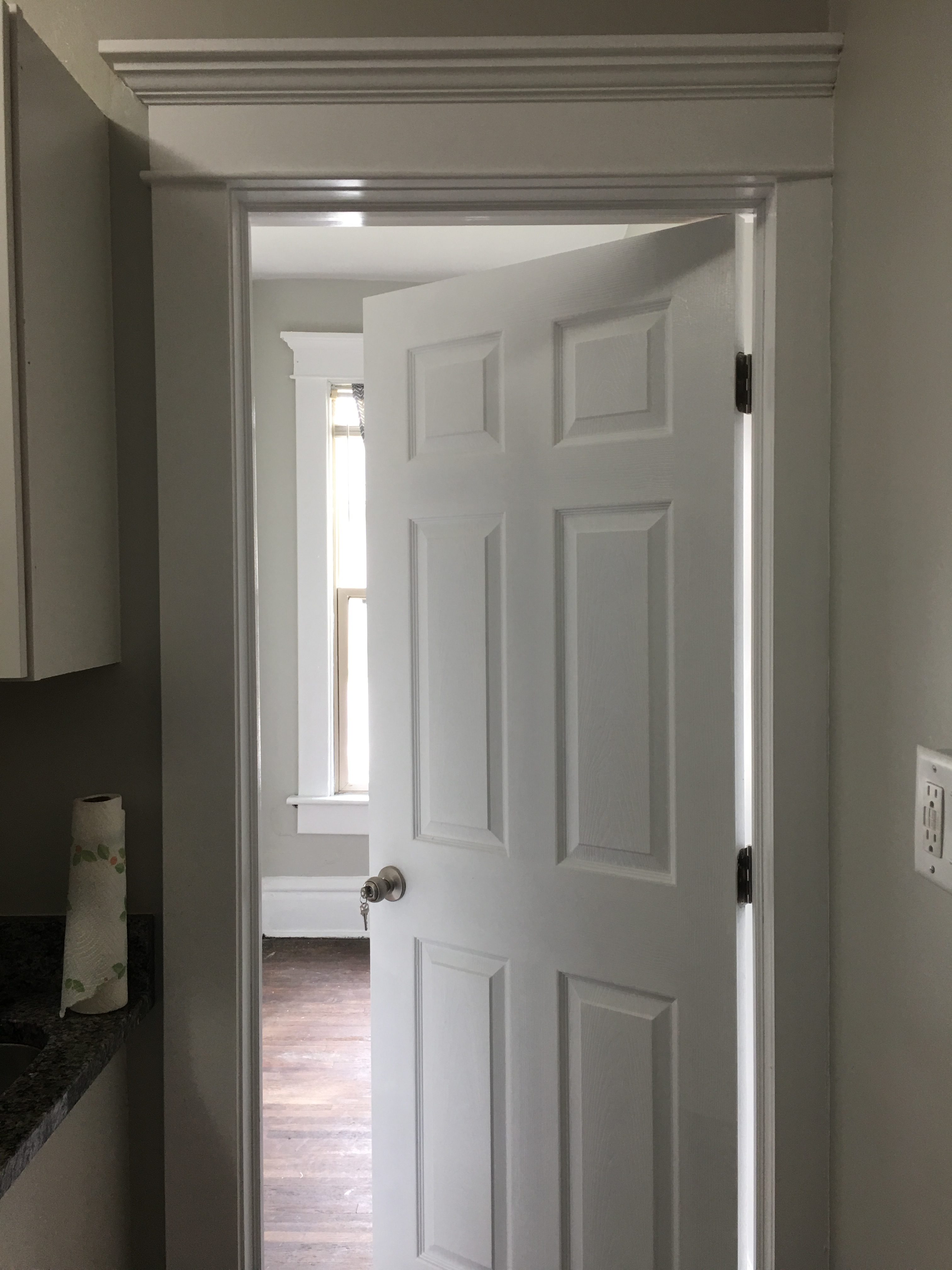 Residential remodel with door replacement and custom trim