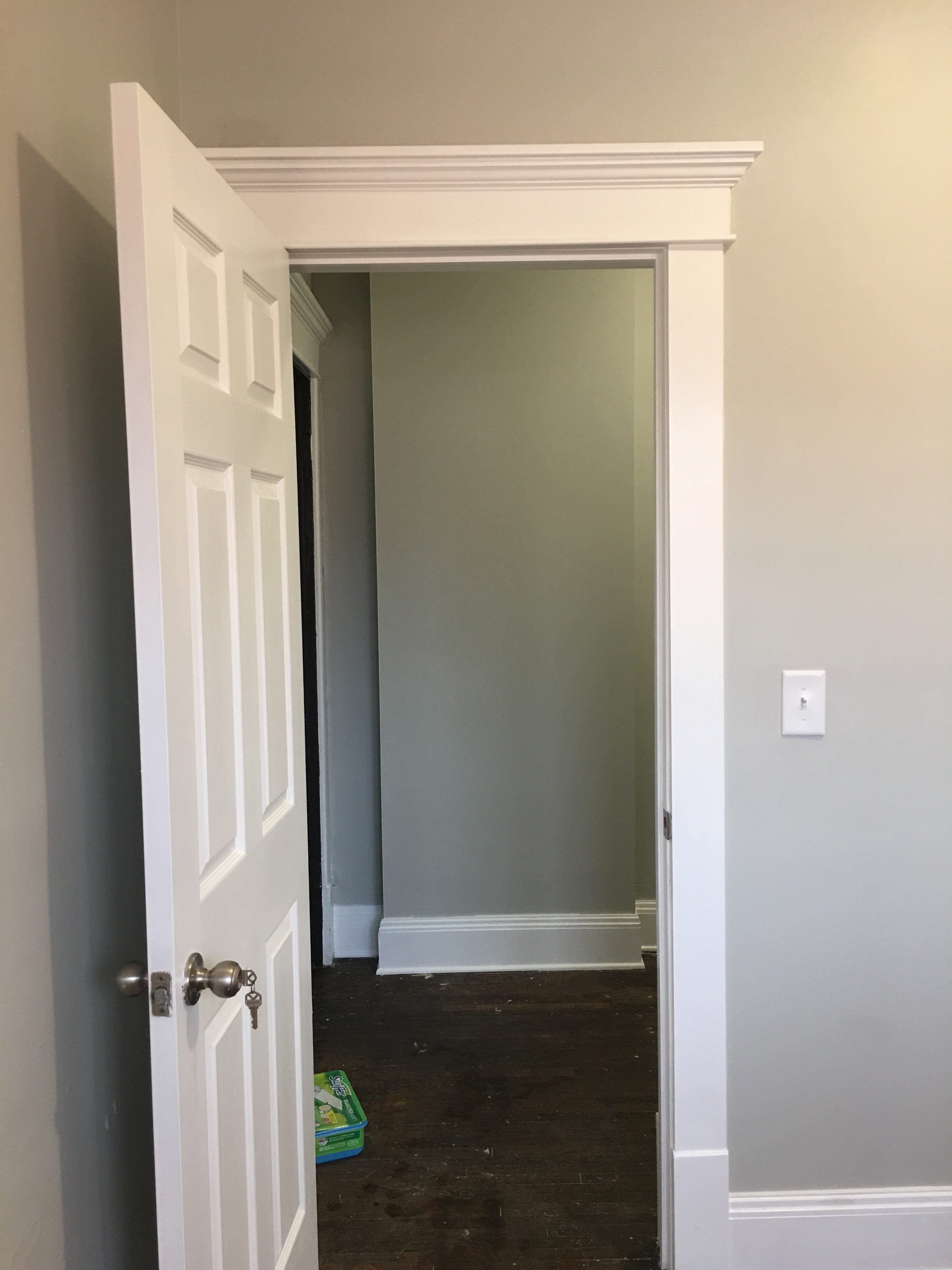 Residential remodel with door replacement and custom trim